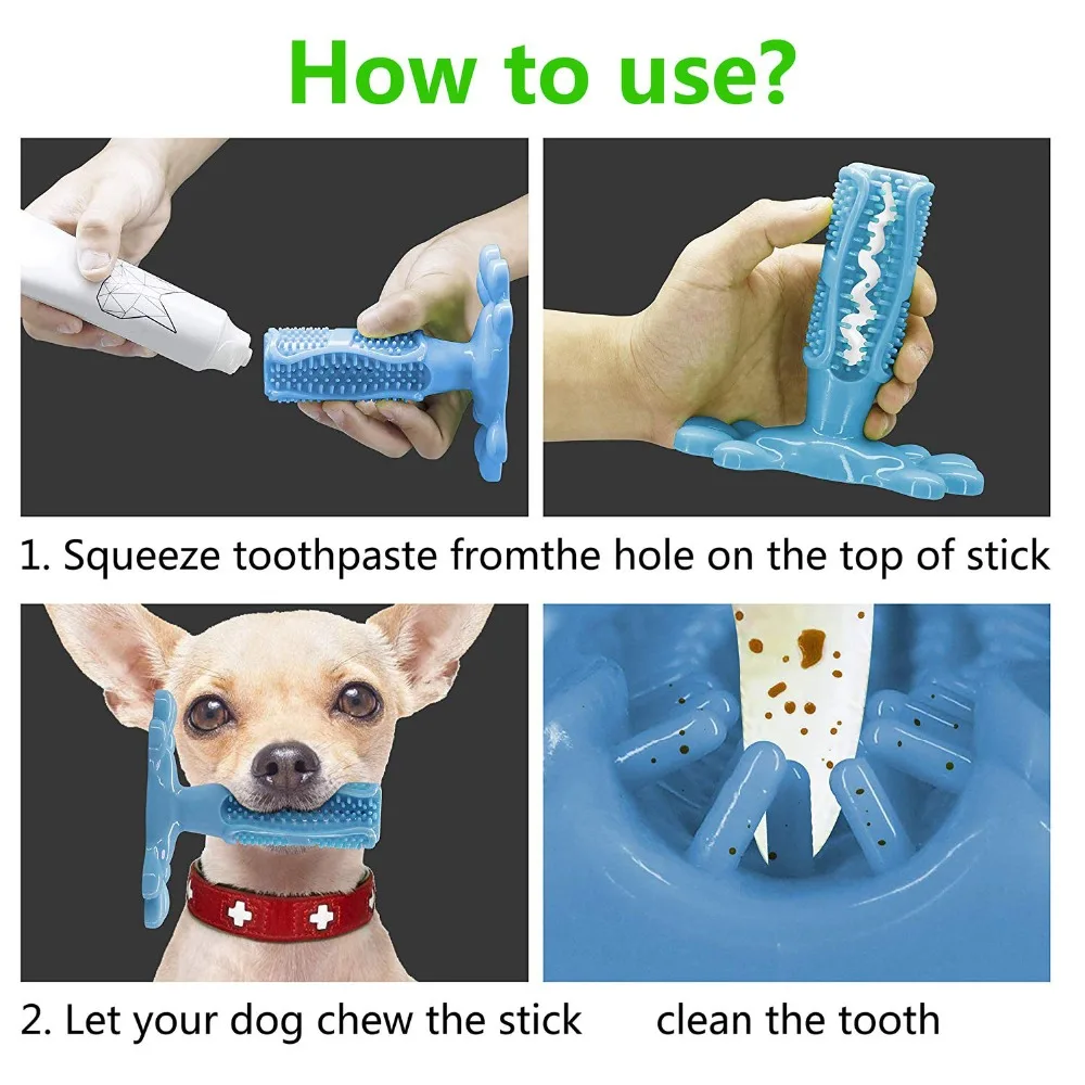 Зубная щетка для собак, игрушка для собак, Мятная жевательная игрушка для собак, игрушка для ухода за полостью рта, игрушка для чистки зубов, щетка для прорезывания зубов для собак