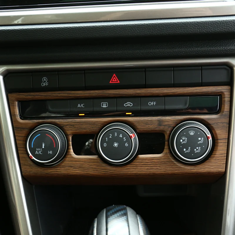 Carманго для Фольксваген T-ROC авто-Стайлинг A/C переключатель Панель рамка отделка наклейки Чехлы аксессуары для интерьера