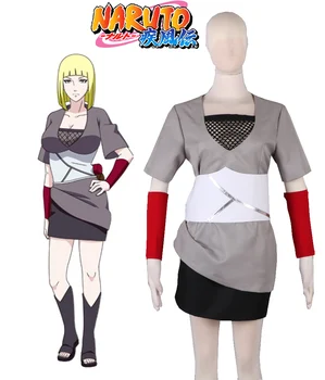 

Anime Naruto Shippuden Samui Cosplay Costume Land Of Lightning Ninja Uniform Female Role Play Prop Clothing Custom-Make Any Size