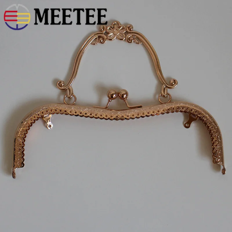 Meetee 1/5/10 шт. 20 5 см Ретро металлическая сумка Рамка Поцелуй замок Пряжка кошелек