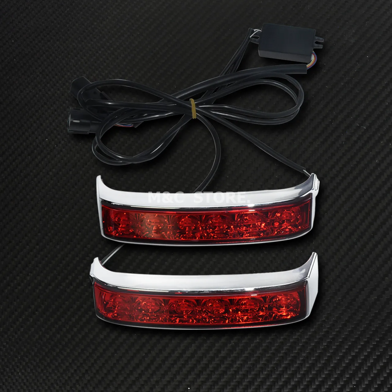  Motorcycle Led Saddle Bag Turn Lamp Light Run Brake Light For Harley Touring Road King FLHR 14-18 C - 32961876995