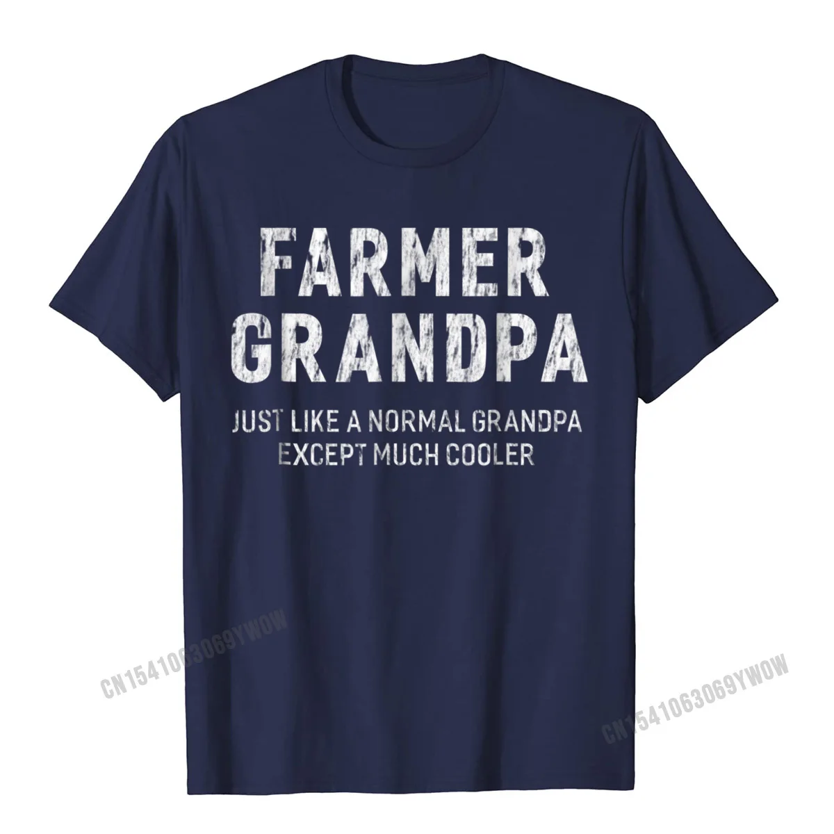 Group T Shirts Customized Short Sleeve Wholesale O Neck 100% Cotton T Shirt Gift Sweatshirts for Men VALENTINE DAY Farmer Grandpa Gifts For Grandpa Men T-shirt__854 navy