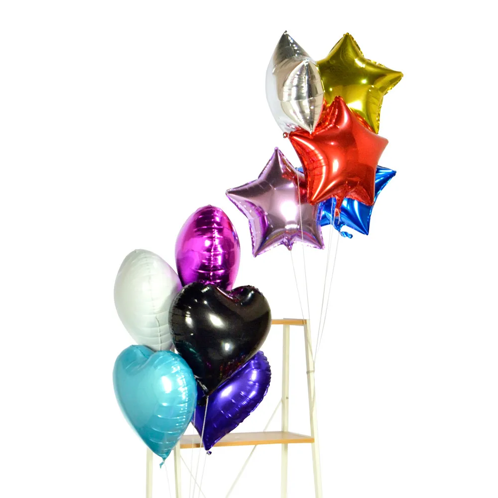 Воздушные шары из фольги Globos 18 &quotнадувной Гелиевый шар со звездой и сердцем