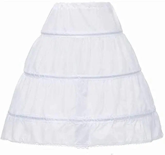 

Innovative Design Girls' 3 Hoops Petticoat Skirt Flower Girl Crinoline Underskirt