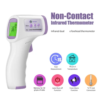 

Non Contact Forehead Thermometer Digital Infrared Thermometer Portable Body Temperature Measure Tool for Adults