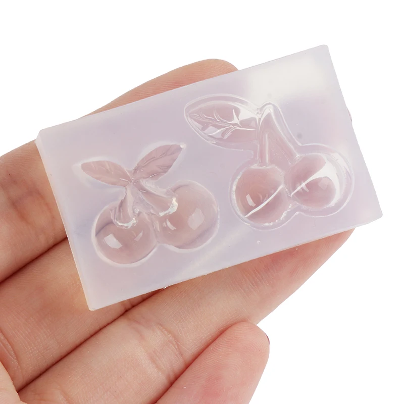 Cherry DIY Silicone Crystal Drop Rubber Mold Transparent Clear Handmade Jewelry Mould Tools