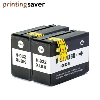 

2x Black BK 932XL for HP 932 replacement Ink Cartridge for HP Officejet 6100 6600 6700 7110 7610 7510 7610 7612 Printer