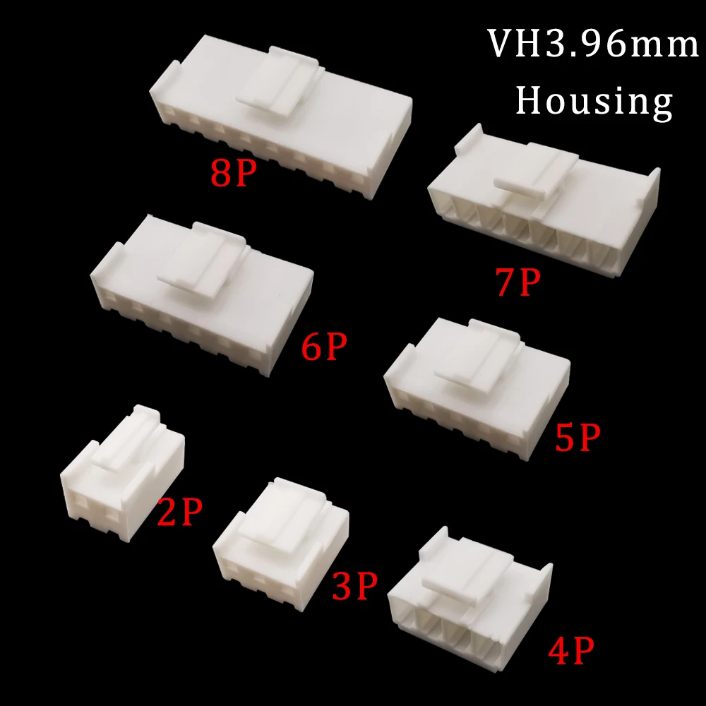 VH3.96 гнездовой разъем 3 96 мм Шаг 2P/3/4/5/6/7/8Pin пластиковый корпус с клеммой-пряжкой