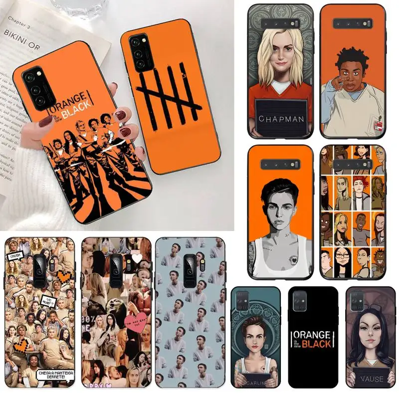 Оранжевый-это новый черный шикарный милый чехол для телефона Samsung S20 plus Ultra S6 S7 edge S8
