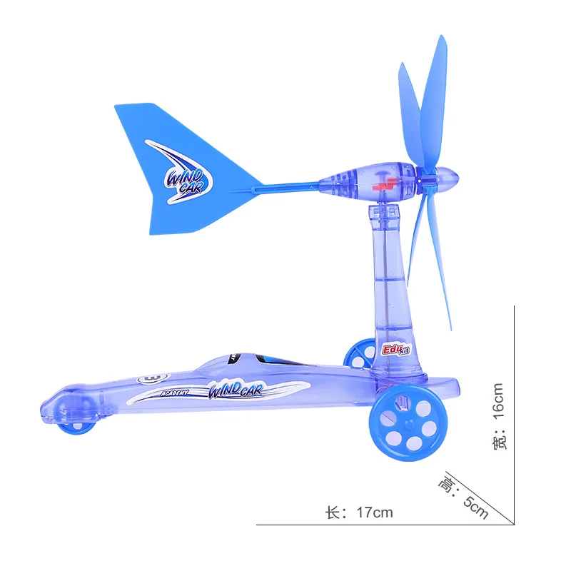 

Scientific And Educational Toy Wind Energy Power Car DIY Educational Entertainment Splicing Toy Unnecessary Battery Wind Power W