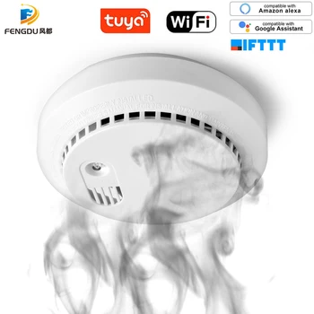 

Wifi Carbon Monoxide Detector Co Smoke Sensor Smart Home Security Tuya Smart Life App Alexa Google Home IFTTT