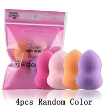 Модный Женский Повседневный спонж для основы пудра для лица пакет слоеного(4 шт) Макияж Косметический пуф