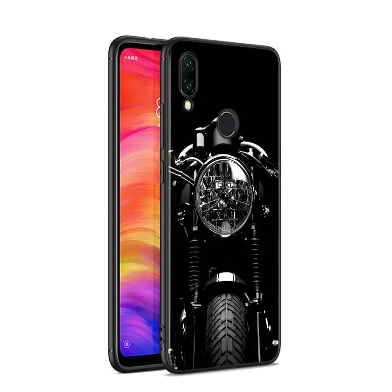 Черный силиконовый чехол для moto внедорожный мотоцикл для Xiaomi Redmi Note 8 7 6 5 4X4 K20 Pro 7A 6A 6 S2 5A плюс Чехол для телефона - Цвет: Style 11