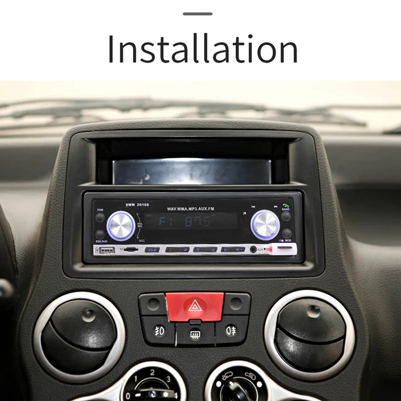 Автомобильный MP3 Bluetooth Hands-Free вызов плеер карта FM радио с зарядкой