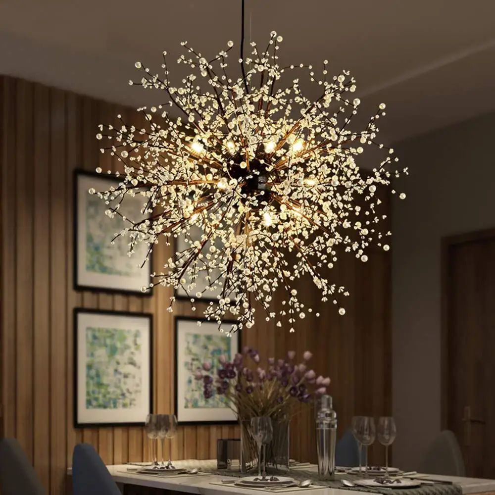 

Modern Crystal Chandelier Lighting Crystal Chandelier Lamp LED Chandelier Hanging Lamp Dandelion Chandelier Restaurant Lamp