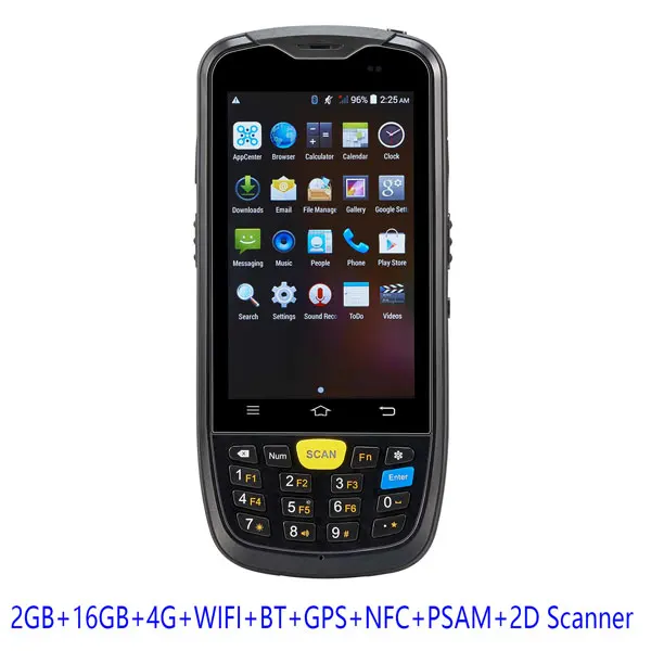 2D Scanner-BK IssyzonePOS Android Touch КПК 1D/2D сканер NFC Bluetooth gps безопасный Psam 4G двухдиапазонный Wifi съемный аккумулятор для промышленный Линейный Маркер - Цвет: 2D Scanner-BK