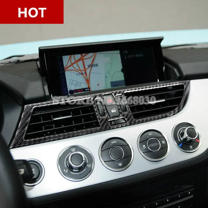 Carbon Fiber Centre Console Air Vent Outlet Trim Cover For Bmw Z4 E89 ...