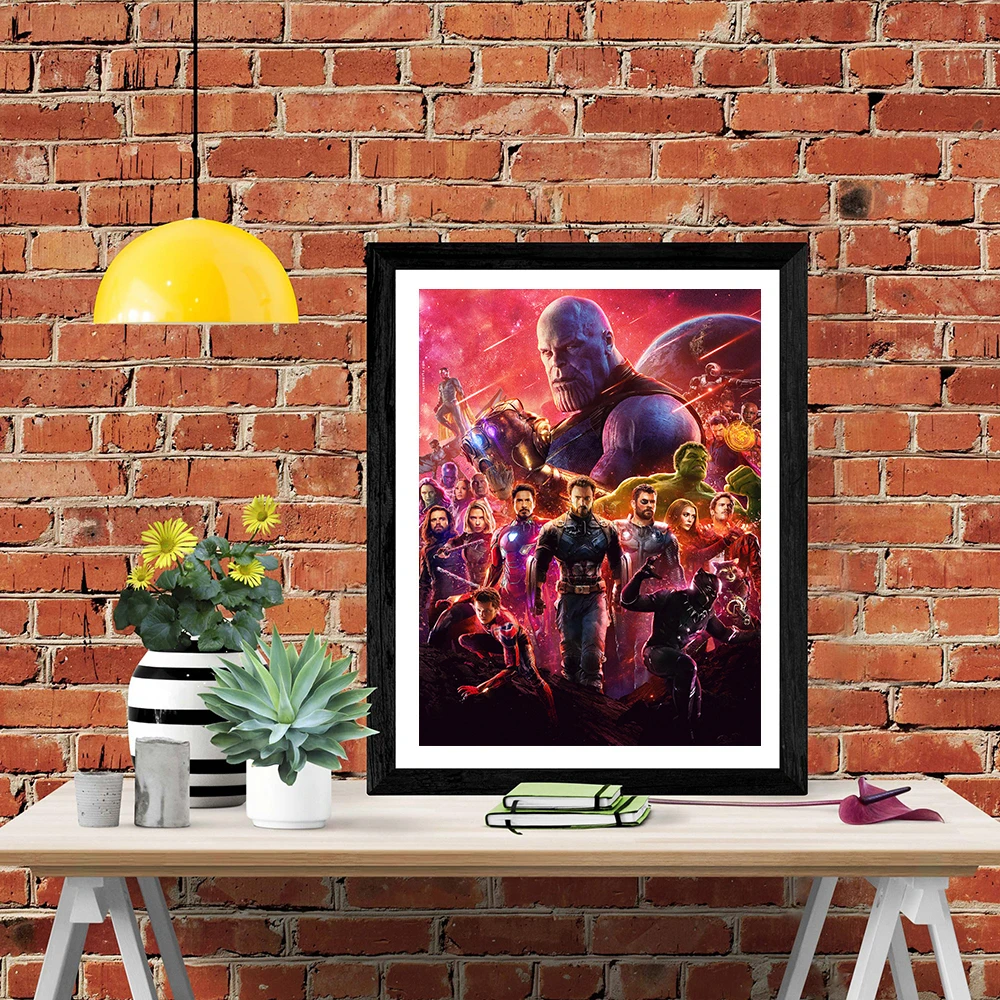 Marvel 5D Diamond Painting Avengers: Endgame New Arrivals Infinity War  Hobby Art DIY Mosaic Full Square Round Drill Home Decor