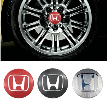 

56mm For Honda Mugen Power Fit Jazz City Civic Inspire Accord HRV CRV Odyssey Jade Car Wheel Center Hub Caps Sticker Accessories