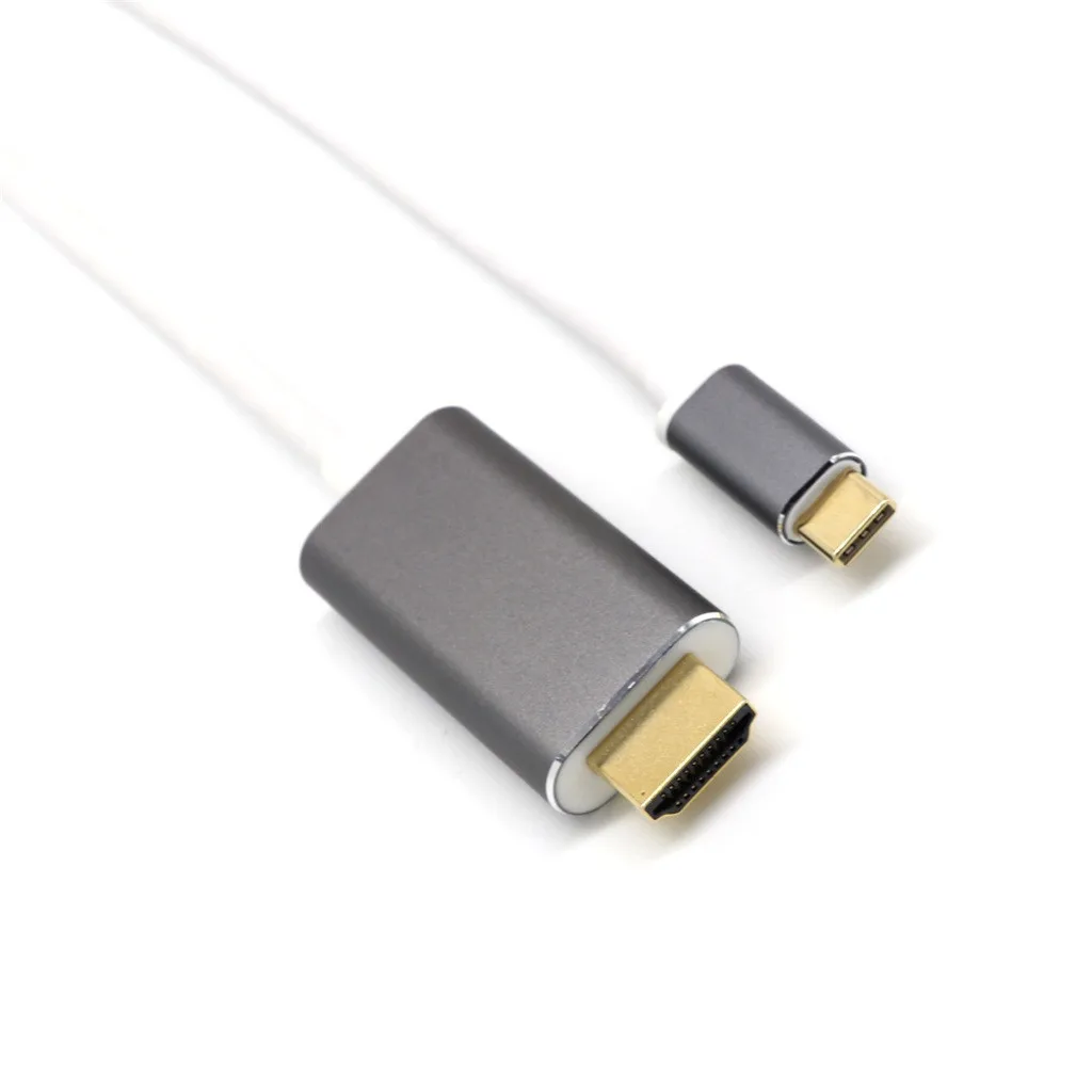 Ouhaobin HDMI кабель Тип usb C к адаптеру HDMI 4K HD видео кабель адаптер конвертер для ноутбука для samsung Galaxy S10 S9 HDMI кабель