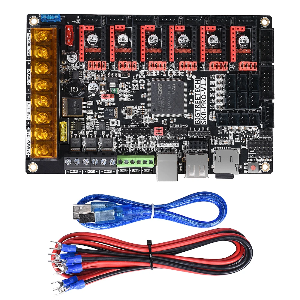 Плата управления BIGTREETECH SKR PRO V1.2 32 бит + модуль Wi Fi запчасти для 3D принтера TMC2209 TMC2208