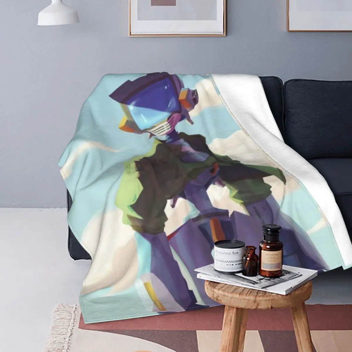 

Robot Game Winter Coral fleece blanket Velvet Warm Blankets Cotton Quilt Home sofa Bedroom Bedding Throws adult Birthday