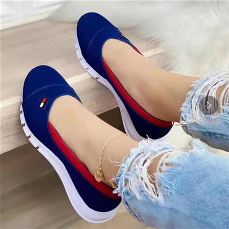 Shallow Mouth Summer Spring Fashion Breathable Soft Bottom Casual Shoes Wild Female Footwear
