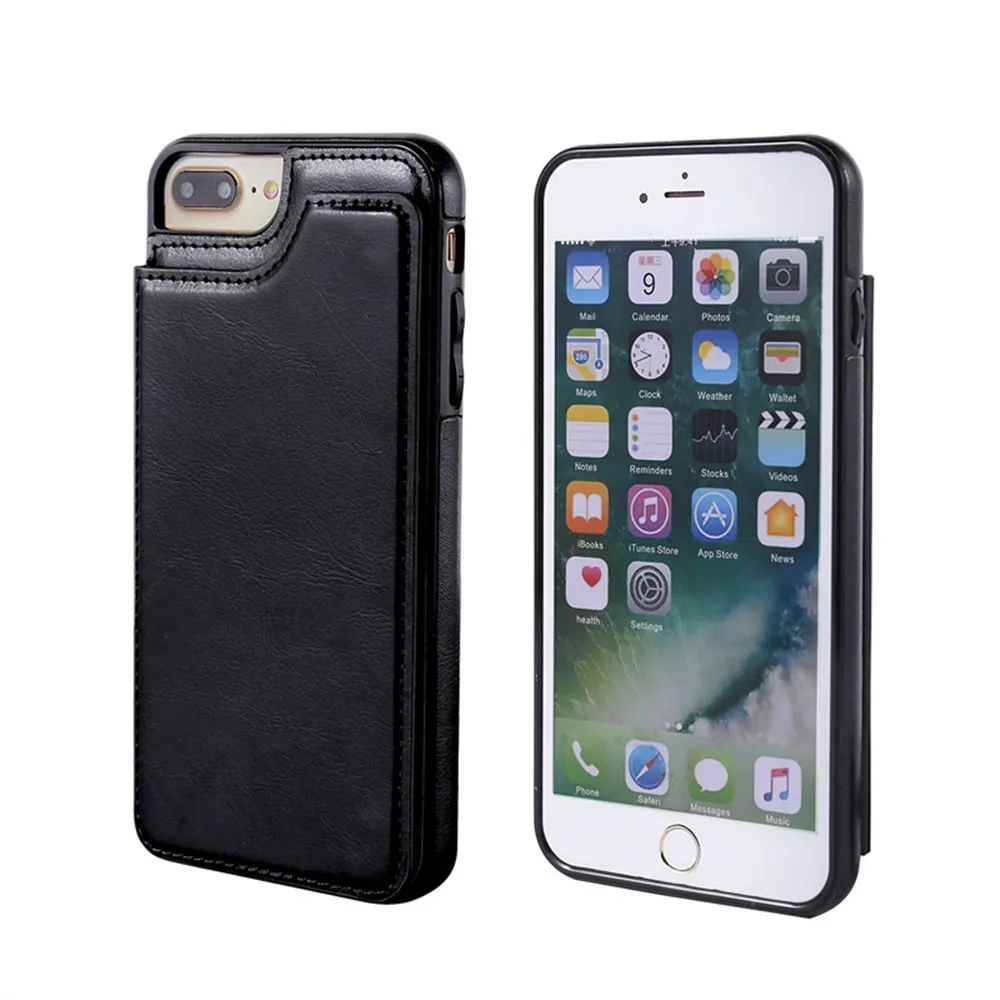 2 in 1 Unique Dual-use Card Wallet Flip Leather Phone Case For IPhone 7p/8p Shockproof Anti-scratch Lightweight Phone cover 