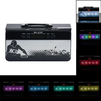 

Bluetooth Speaker LED USB AUX TF FM Radio Portable Outdoor Wireless Super Bass Speaker high quality MS-181BT F809