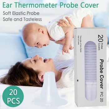 

20pcs Braun Thermoscan Using Baby Thermometers Reusable Covers Dropship Ear Thermometer Cover Replacement Lens Probe protect