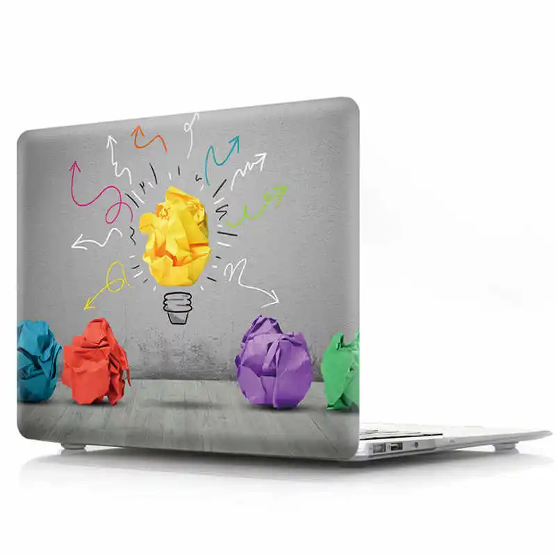 1 Печатный пузырь для Macbook Pro 13 15 CD rom чехол для ноутбука A1278 A1286 жесткий ПВХ чехол для Mac book Pro 13 Pro 15 CD rom чехол - Цвет: 1