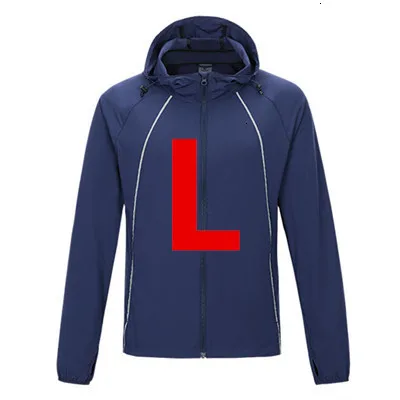 Man dark blue L XiaoMi ULEEMARK Солнцезащитная одежда для кожи трендовая дышащая ультратонкая спортивная мужская и женская Солнцезащитная одежда куртка - Цвет: Man dark blue L