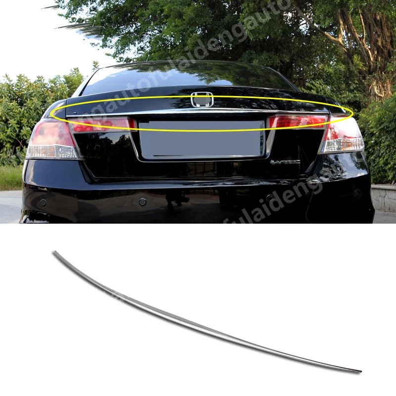 1 шт. для Honda Accord 8th 2008-2013 Седан 4DR ABS хромированная крышка багажника молдинговая
