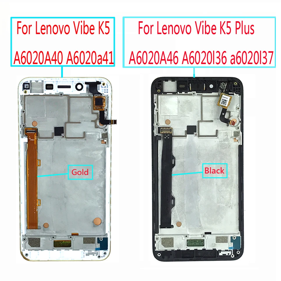 Cena Dla Lenovo Vibe K5 A6020A40 A6020a41 wyświetlacz LCD montaż digitizera ekranu dotykowego dla Lenovo K5 Plus A6020A46 A6020l36 a6020l37