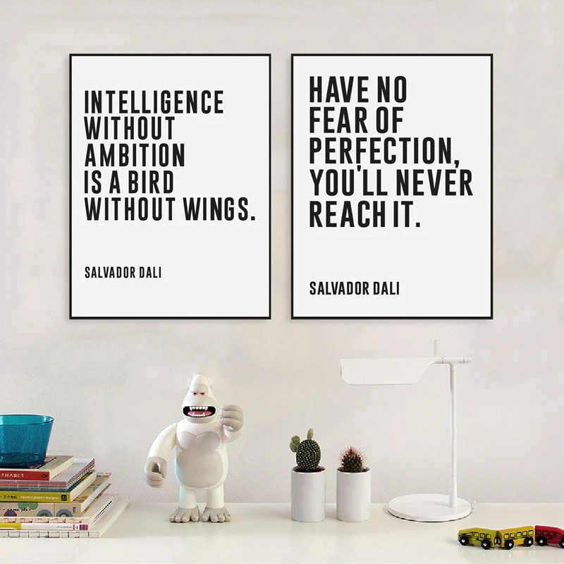 Salvador Dali Quote Canvas Prints Office Decor