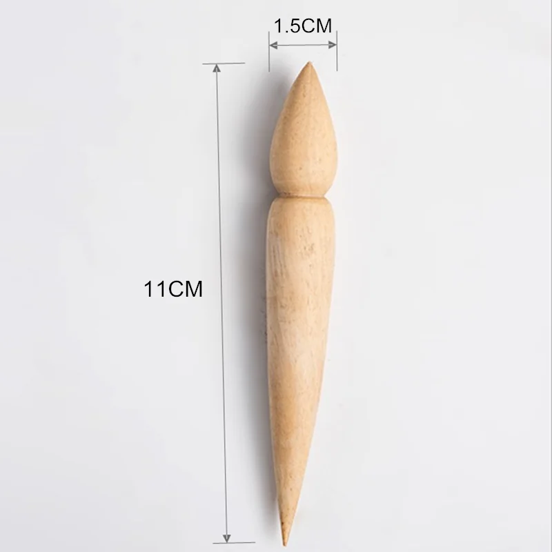 Description Picture 3 of itemPottery Spout Modifier Wooden Double-head Punch Teapot Handmade DIY Crafts Spout Shape Repair Tool Pottery Tool