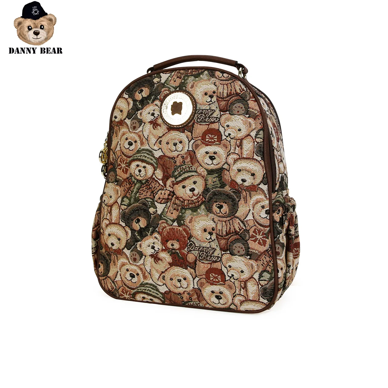 Danny Bear Green Elf Bear серия ткань для рюкзаков, Студенческая школьная сумка, модная DTB9915521-032