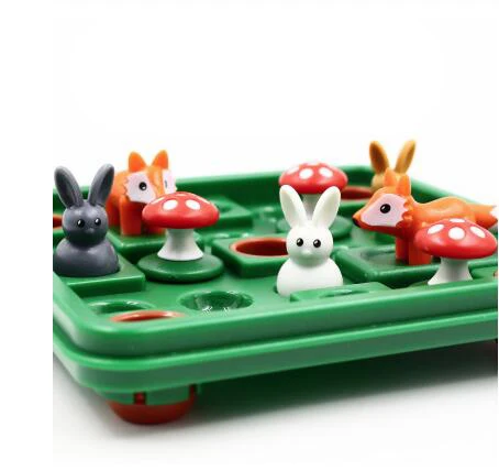 Jumping Rabbit настольные игры Run Rabbit 60 Challenge с решением Семейные интерактивные игры IQ Обучающие игрушки для детей