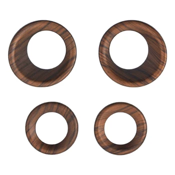 

4Pcs Peach Wood Grain Inner Door Speaker Panel Cover Trims Stylish For Honda CRV CR-V 2017-2018 Car Accessories