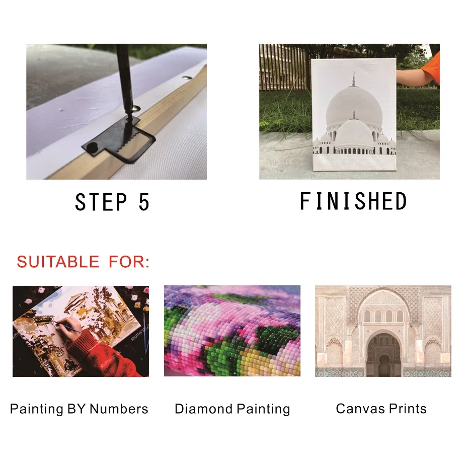 Wood Frame 30x40 30x30 40x50 Canvas Oil Painting Picture Nature DIY Frame Diamond Painting Picture Wall Art Decor wood canvas frame wood photo frame photo frame wood frame art frames wood picture frame shadow box frame