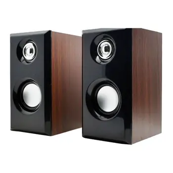 

E stream M11 desktop computer wooden small audio heavy subwoofer portable USB multimedia mini mobile phone speake