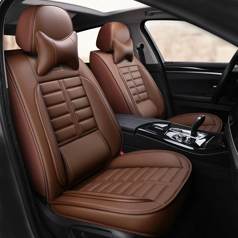 Full Coverage Eco-leather auto seats covers PU Leather Car Seat Covers for nissanterrano 2 tiida versa x-trail t30 t31 t32 xtra