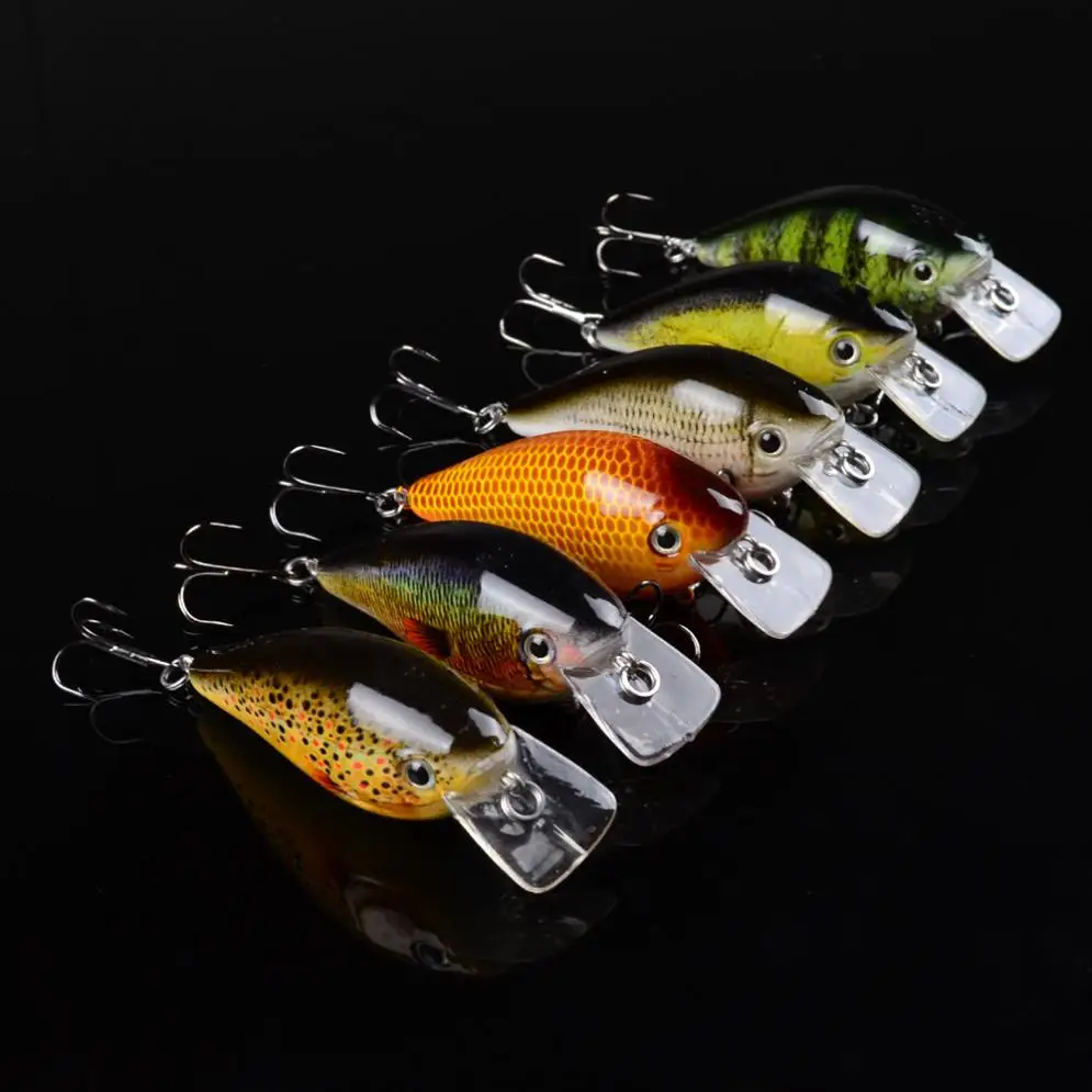 

1PC 7.5cm 12.8g Six colors available Crankbait Hard Bait Crank Fishing Artificial Lures Japan Wobbler Swim Bait
