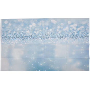 

5x3FT Vinyl Light Blue Glitter Photography Backdrop Background Photo Studio