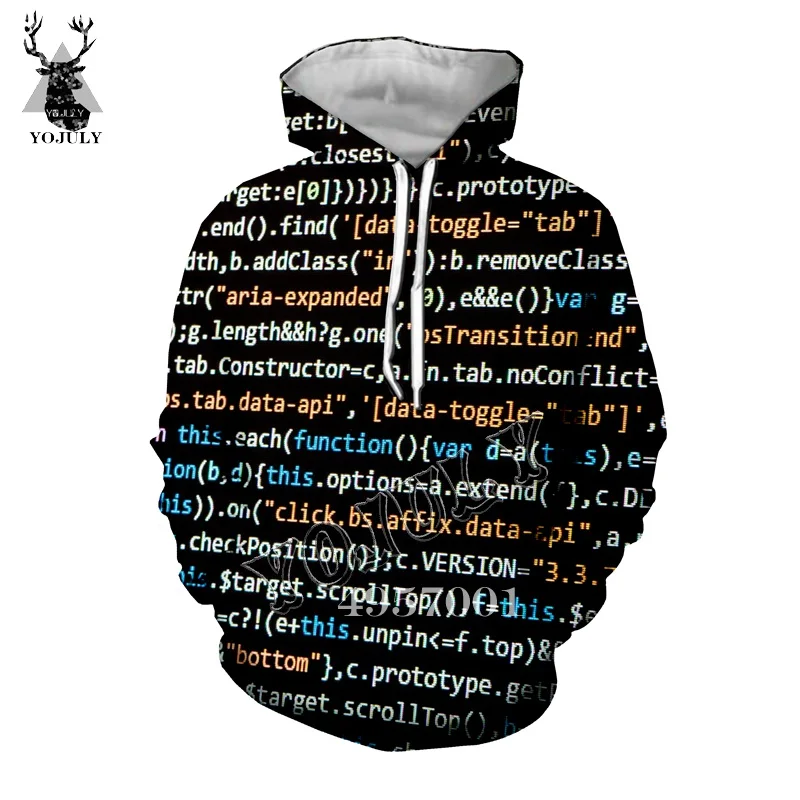 YOJULY I'm A Hacker Программирование код геймера 3D печать толстовка с капюшоном Топ унисекс хип хоп Женский Повседневный пуловер, свитер одежда Y385