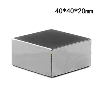 

Neodymium Magnet Super Strong Rare Earth Magnets 40 *40* 20mm Magnetic Permanent NdFeB Square Magnet Multifunction DIY magnet