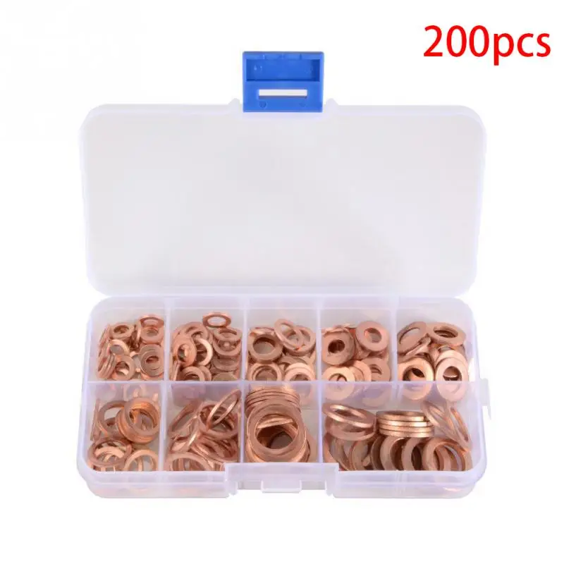 Pack of 10 Copper Washers 14mm x 18mm x 1mm 