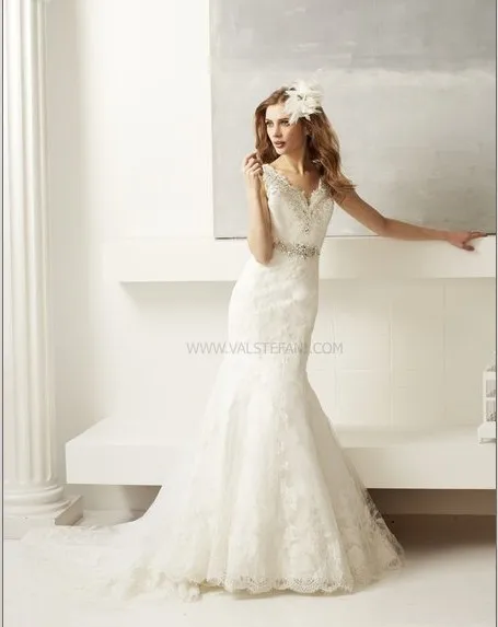 

new fashion 2018 appliques lace mermaid V-neck backless beaded belt crystal elegant bridal gown mother of the bride dresses