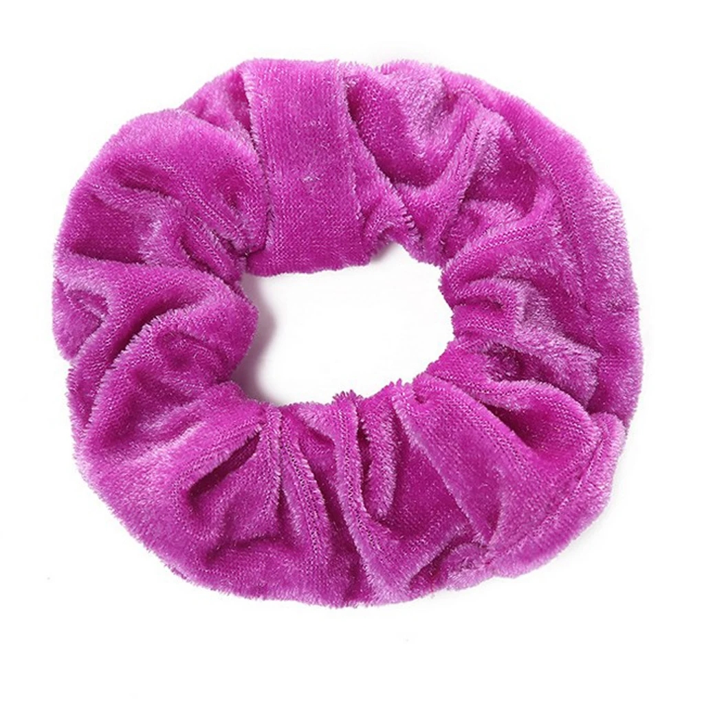 50-Pack Velvet Elastics Bobbles Hair Bands Colorful Hair Tie Ropes Scrunchie  lovely satin Hair bands bright color hair Band