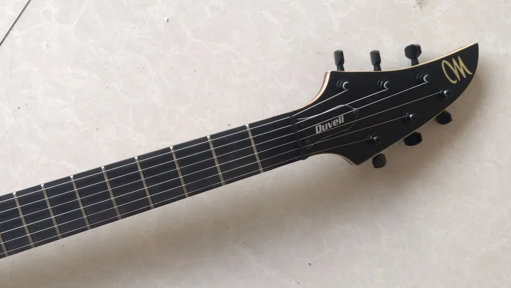Гитары+ завод+ mayones duvell 6 или 7 Строки Гитары гриф из черного дерева 5 слоев шеи с болтовым креплением блокировки тюнеры mayones Гитары